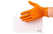 Нитриловые перчатки XL оранжевые, Disposable nitrile gloves XL orange