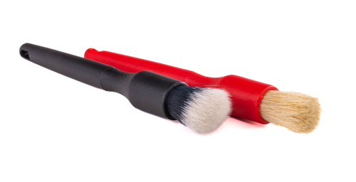 Brush Kit-DF Black Synthetic and Red Boar Crevice Комлект кистей (2 шт.) (черная, синтети