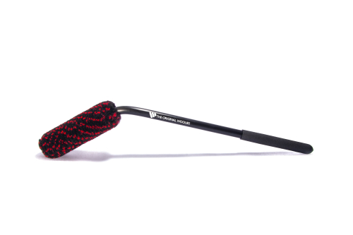 Щетка малая угловая 30см с черной ручкой Wheel Woolies® Caliper Brush 12" Red/blk Blk Grip 