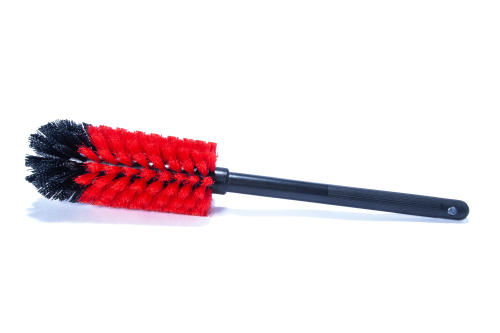 Щетка из нейлона Wheel Brush 16" Red/black Poly BLACK POLY HANDLE 16" OAL, 2.75"