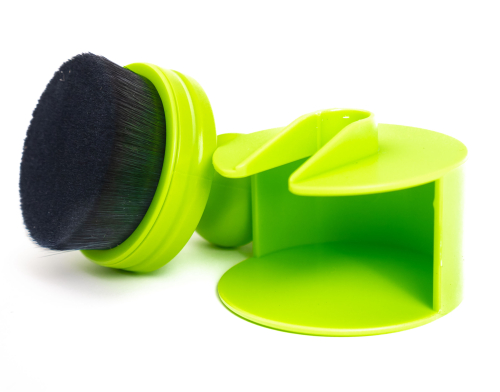 Щетка E-ZEE Brush, green case with black hair фото 2
