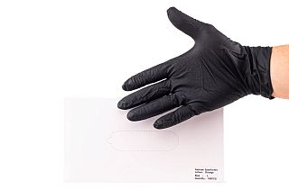Нитриловые перчатки L черные, Disposable nitrile gloves L black